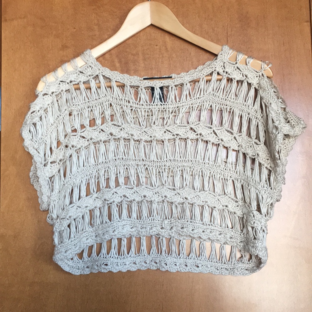 Crocheted crop top